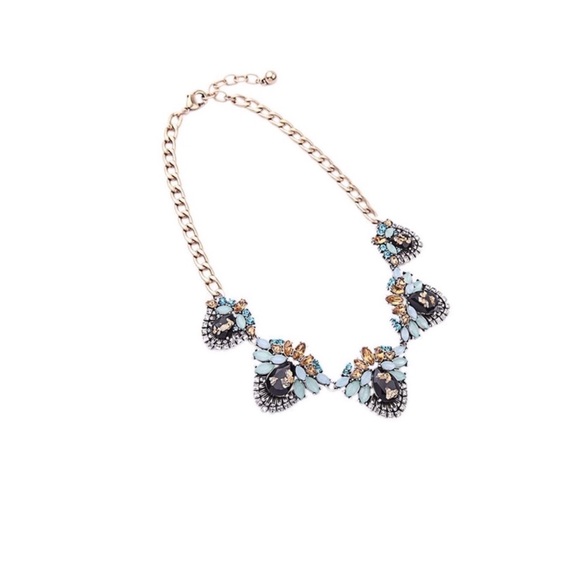 Multi Color Rhinestone Statement Necklace - Picture 2 of 3